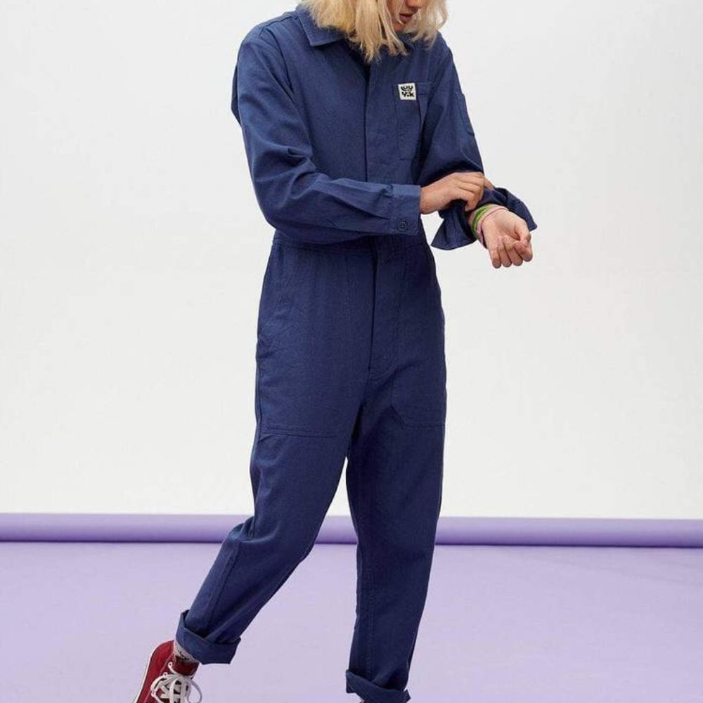 Carmen Boilersuit in Navy Blue Lucy & Yak